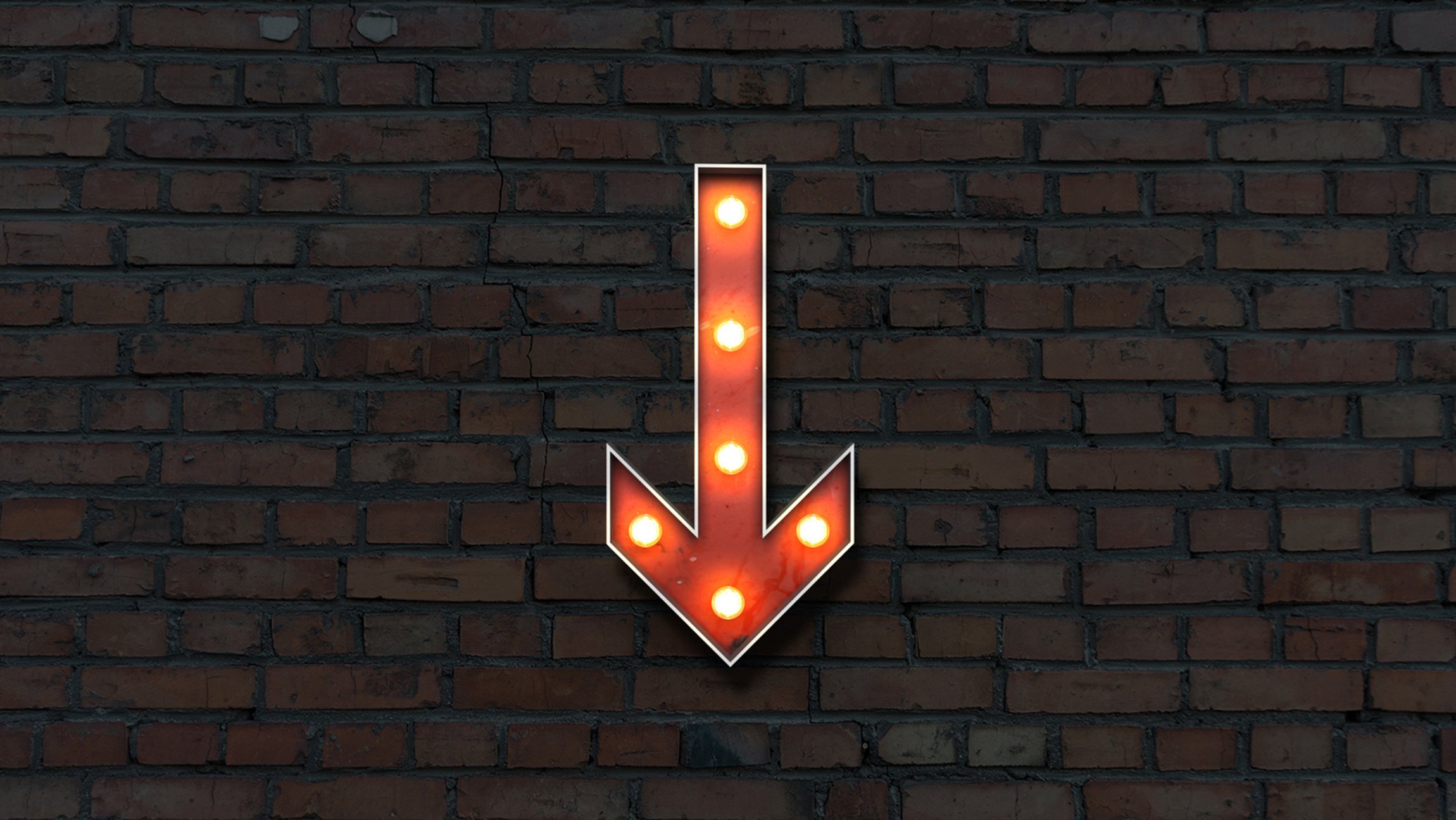 lightbulb Arrow down